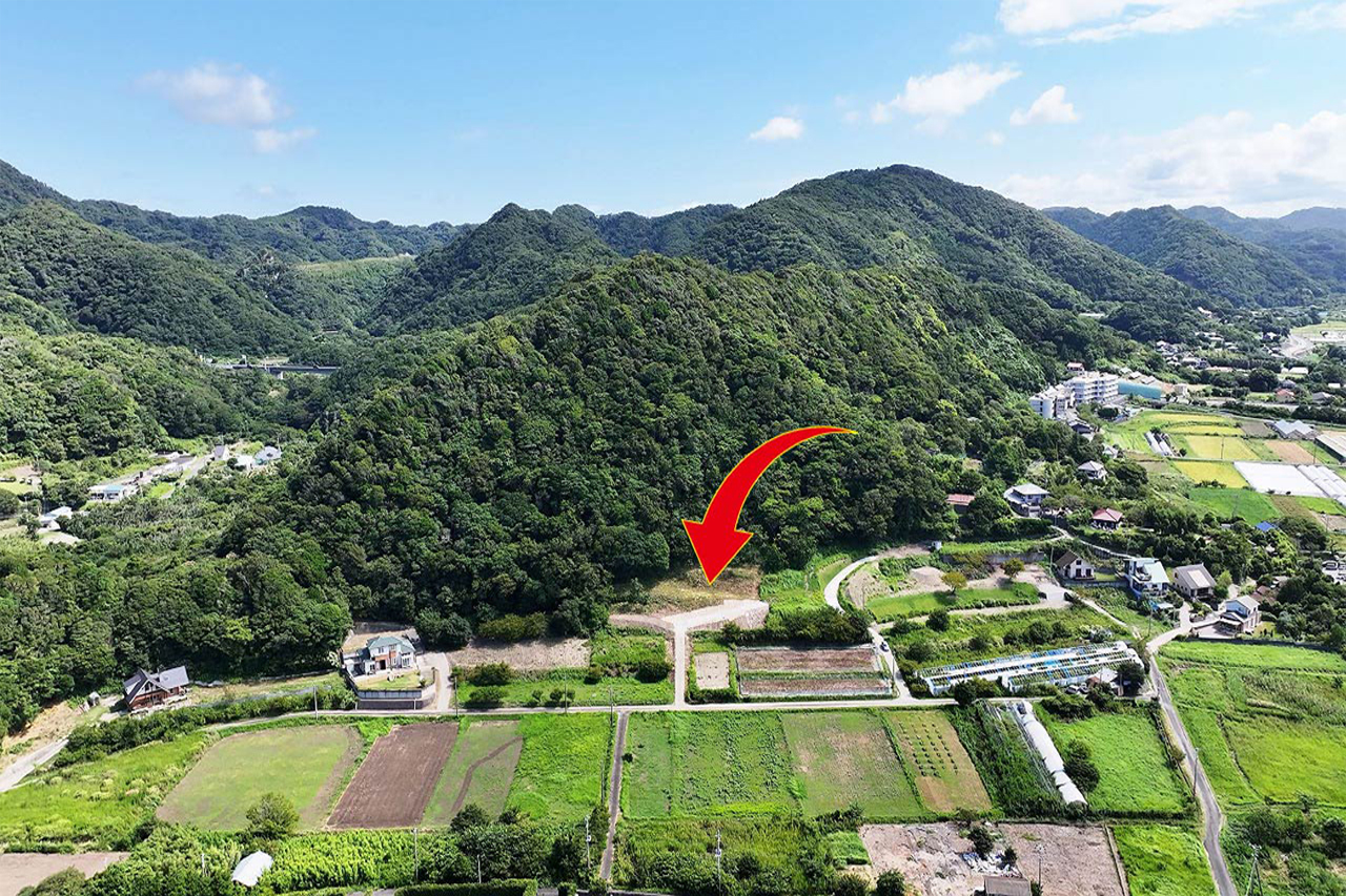 鋸南町元名 山裾から海・富士山望む680坪