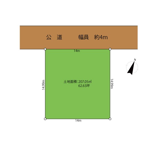 京田62坪 区画図