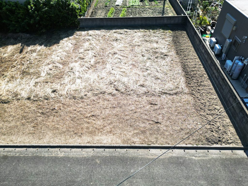 京田62坪 前面上空から