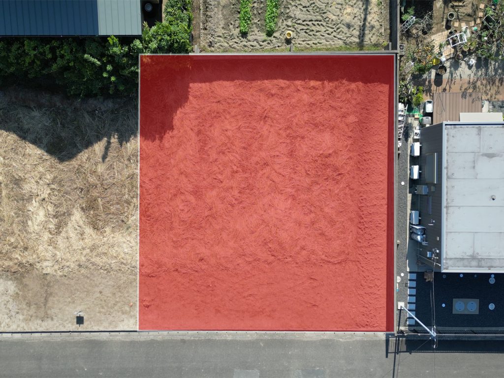 京田62坪 上空写真