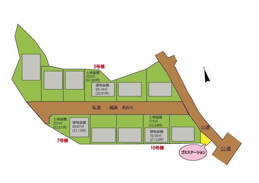 和田町柴　区画図